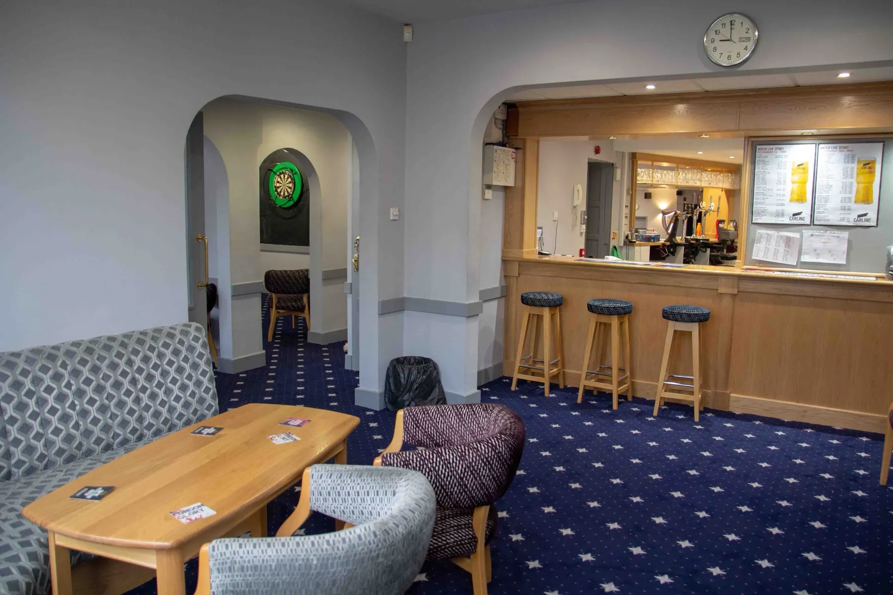 Inside the bar
