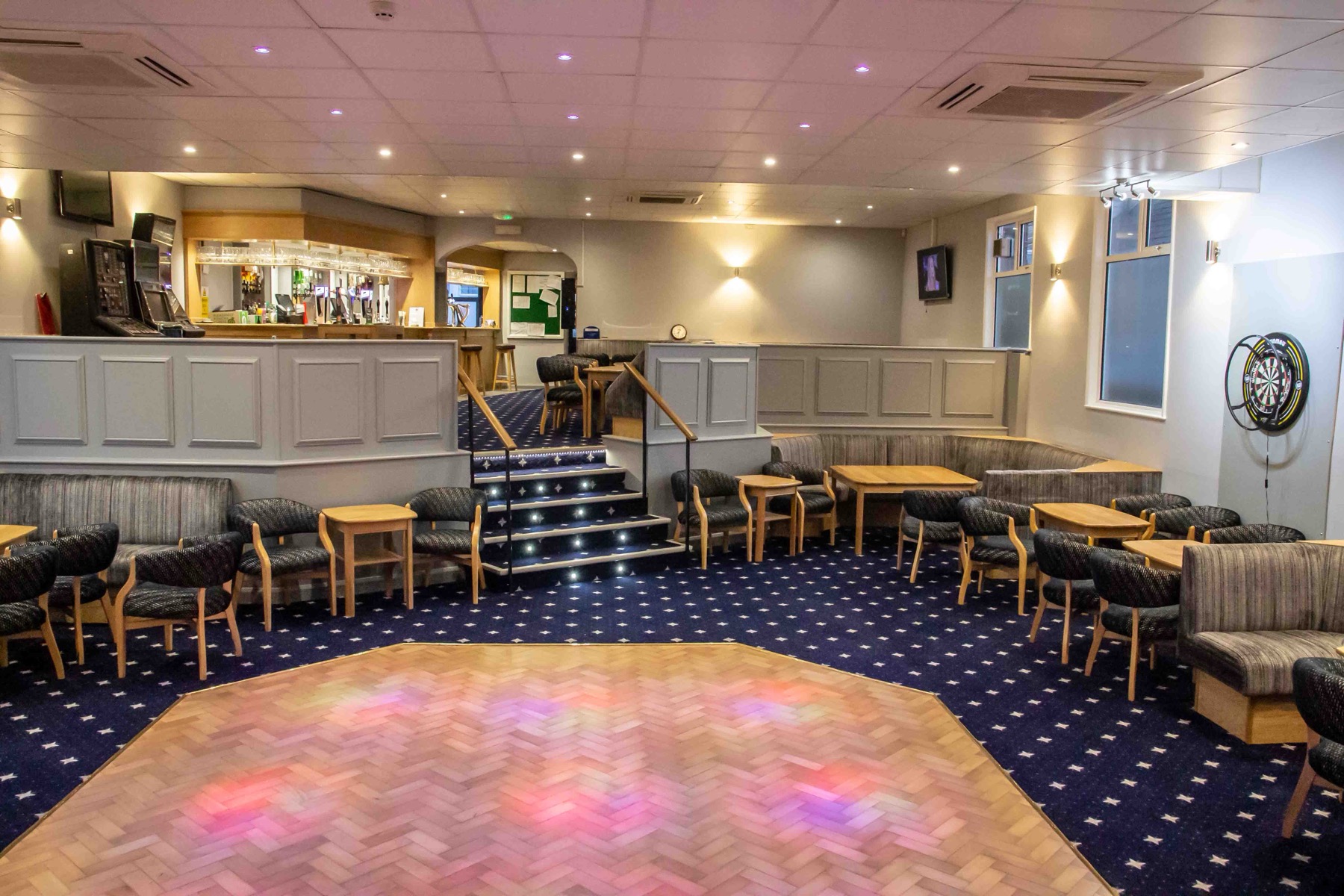 Inside the club